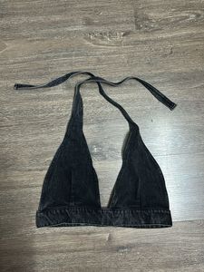 Denim Halter Top