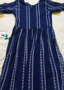 Elegant Blue Printed Kurta