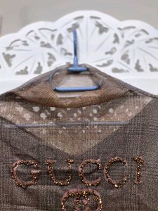 Luxe Brown Shimmer Knit Top D