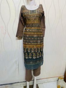 3 Pec Cotton Net Palla Suit
