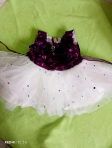 Cute Purple & White Dress