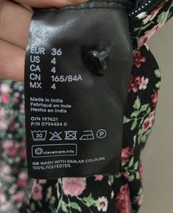 Black Floral H&amp;M Dress
