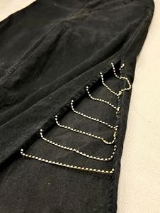 Embellished Black Jeans