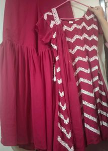 Short Top With Garara And Dupatta