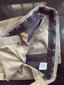 ACE WALK Beige Formal Trousers