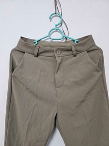 Bootcut Khaki Trousers