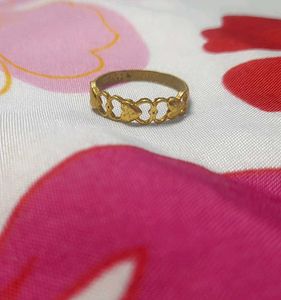 Vintage Gold Tone Rings - Set of 2