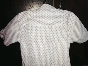 Printed White Shirt