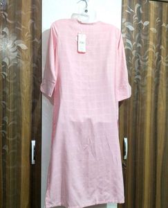 Pink Cotton Kurta