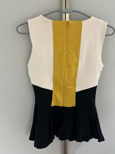 Abstract Design Peplum Top
