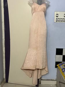 Pintrest Elegant Cream Tail Gown