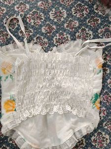 Beautiful white corset top