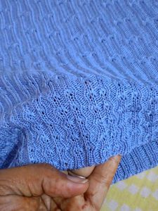 Blue Knit Tank Top