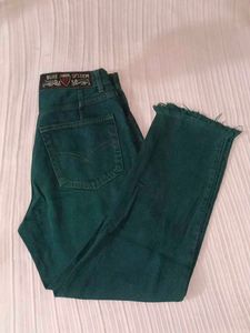 Vintage Green Jeans - Unique Style!
