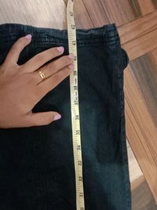 Low Waist Black Trendy Baggy Cargos