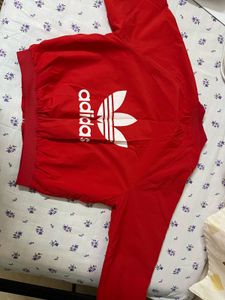Adidas Red Bomber Jacket