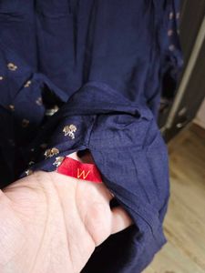 Navy Printed Kurti