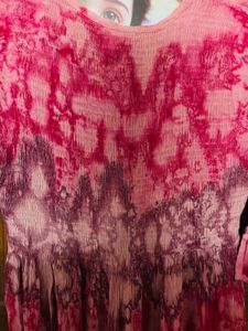 Pink Tie-Dye dress or kurta