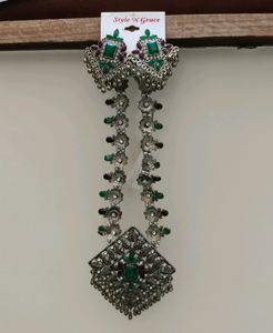 Oxidised Necklace And Earrings Set