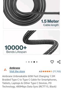 USB Type-C Cable - Gray
