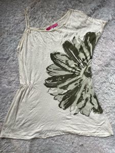 Y2K Floral Print Top