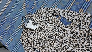 Lightly Tiger Print Lightest Brown One Piece