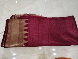 Elegant Maroon Saree