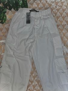 White Cargo Pants