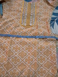 Pure Muslin NECK Design  Kurta N  TROUSER