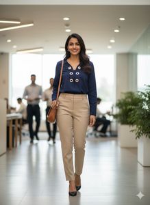 🤩 Zara Chic: Navy Eyelet Tunic Steal! 💙✨