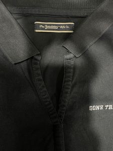 Black 'GONE TRIPPIN' Polo Shirt