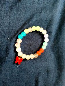 Butterfly Charm Beaded Bracelet
