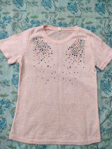 Pink Embroidered Top💗