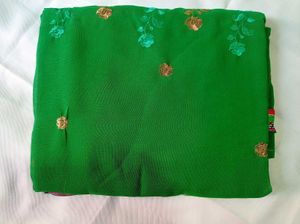 Embroidery 😍 Work Saree