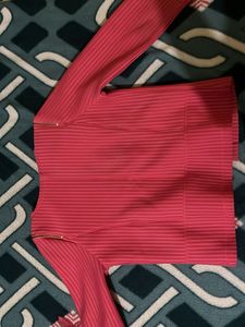 Pink Striped Jacket