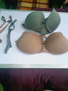 2 beautiful Bralette removable strips with elegant
