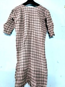 Black &amp; White Checked Kurti