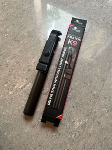 Kratos K9 Selfie Stick with Fill Light Tripod