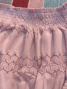 Light Peach Off Shoulder Top