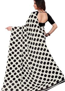 Elegant Polka Dot Saree