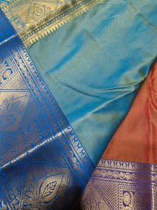 Kanjivaram Brown Silk Saree