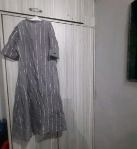 Womens Gray Colour Kurta