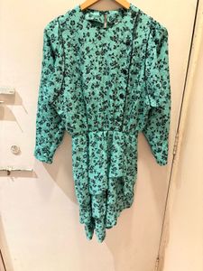 Vintage Floral Print Dress