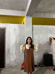 Brown Bow Sweater