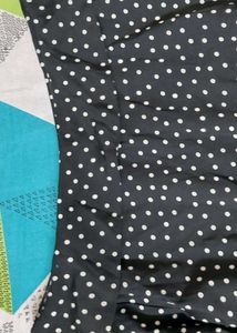Black Polka Dot Print Top