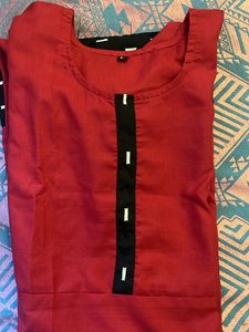 Women’s Red Anarkali Kurta