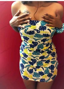 Floral Mini Detachable Strap Dress