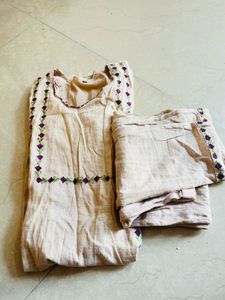 Elegant Embroidered Kurta Set