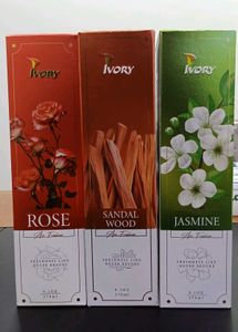 Ivory Air Freshener Set - Rose, Sandalwood, Jasmin
