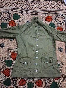 Vintage Green Workwear Shirt